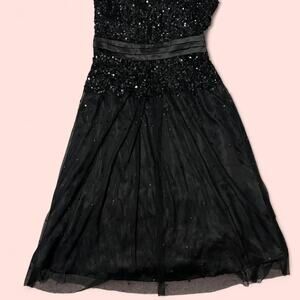 Y2k fairy black sequins evening dress